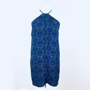 LOVERS+FRIENDS BLUE PAISLEY HALTER DRESS Sz Small